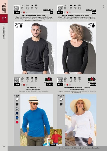 T-Shirts Essentials - Katalog (Textil-Point GmbH)