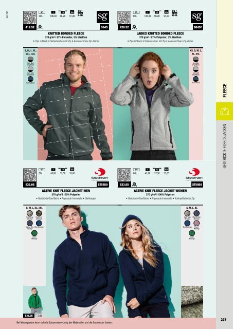 Fleece - Katalog (Textil-Point GmbH)