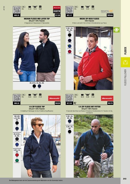 Fleece - Katalog (Textil-Point GmbH)