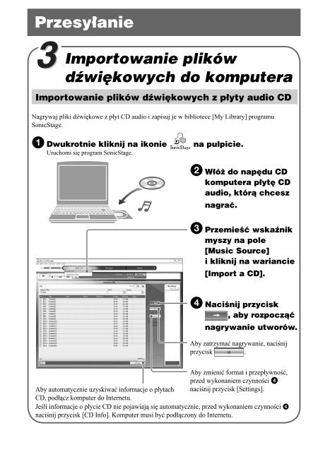 Sony NW-E305 - NW-E305 Istruzioni per l'uso Polacco