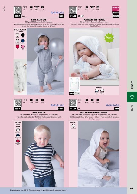 Kinder und Babies - Katalog (Textil-Point GmbH)