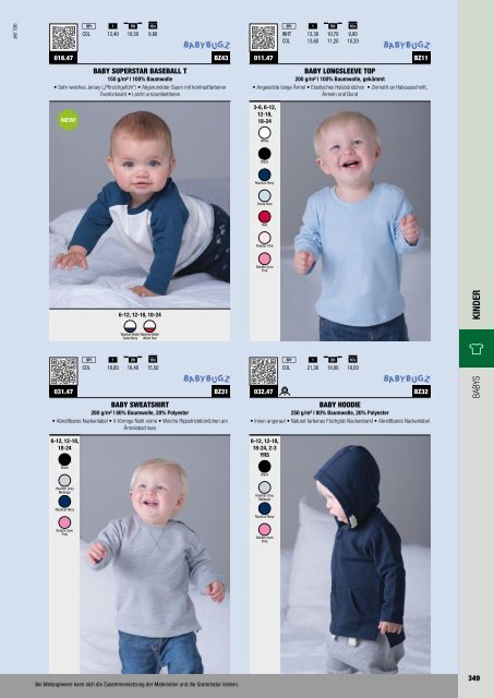 Kinder und Babies - Katalog (Textil-Point GmbH)