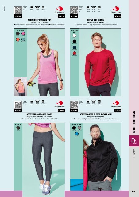 Sportbekleidung - Katalog (Textil-Point GmbH)