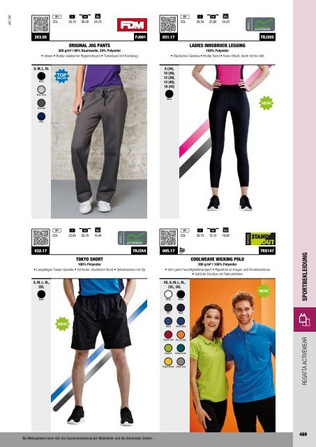 Sportbekleidung - Katalog (Textil-Point GmbH)