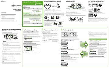 Sony NWZ-W252 - NWZ-W252 Istruzioni per l'uso Sloveno