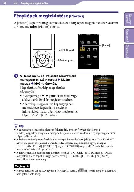 Sony NWZ-A845 - NWZ-A845 Istruzioni per l'uso Ungherese