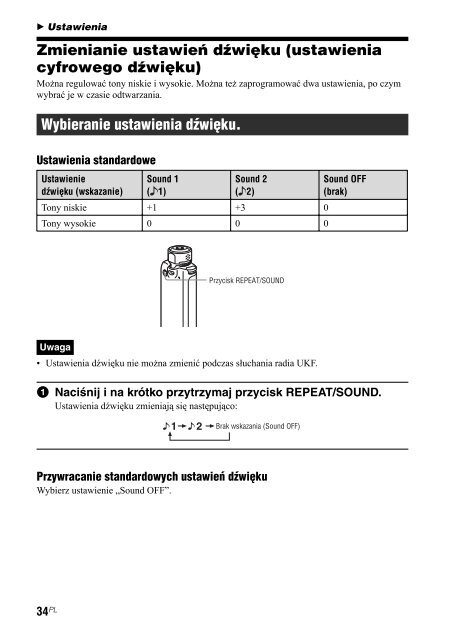 Sony NW-A605 - NW-A605 Istruzioni per l'uso Polacco