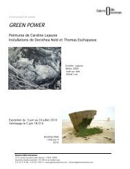 GREEN POWER - Galerie Odile Ouizeman