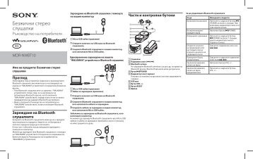 Sony NWZ-S763 - NWZ-S763 Istruzioni per l'uso Bulgaro