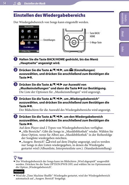 Sony NWZ-S639F - NWZ-S639F Istruzioni per l'uso Tedesco