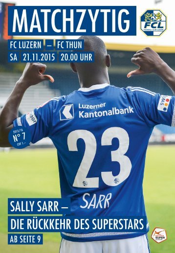 FC LUZERN Matchzytig N°7 15/16 (RSL 16) 