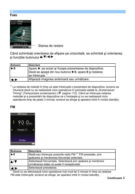 Sony NWZ-S639F - NWZ-S639F Istruzioni per l'uso Rumeno