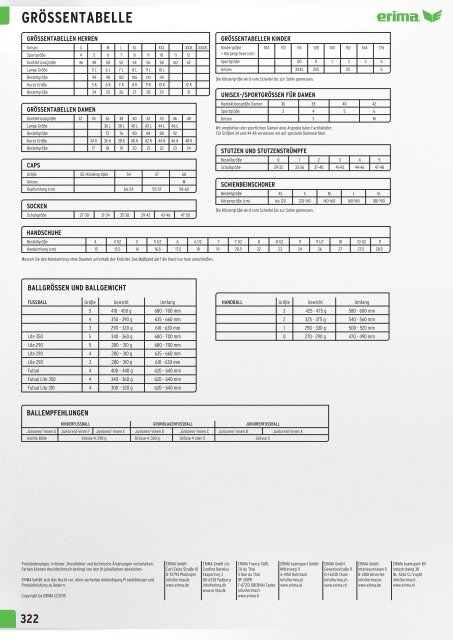 Erima - Katalog (Textil-Point GmbH)