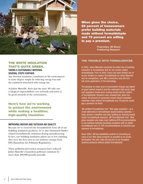 JM Sustainability Brochure - Johns Manville