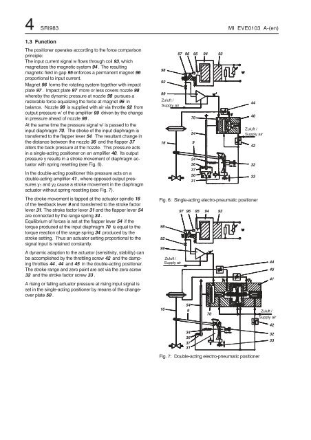 SRI983 Electro-Pneumatic Positioner - explosion ... - Foxboro Eckardt