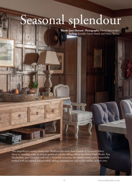 Wealden Times | WT166 | December 2015 | Interiors supplement inside