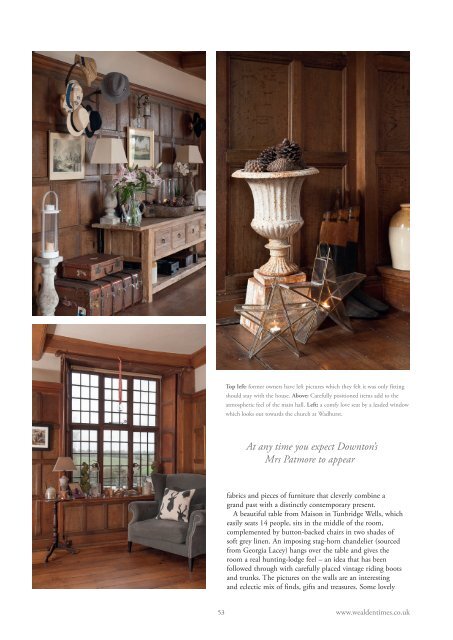 Wealden Times | WT166 | December 2015 | Interiors supplement inside