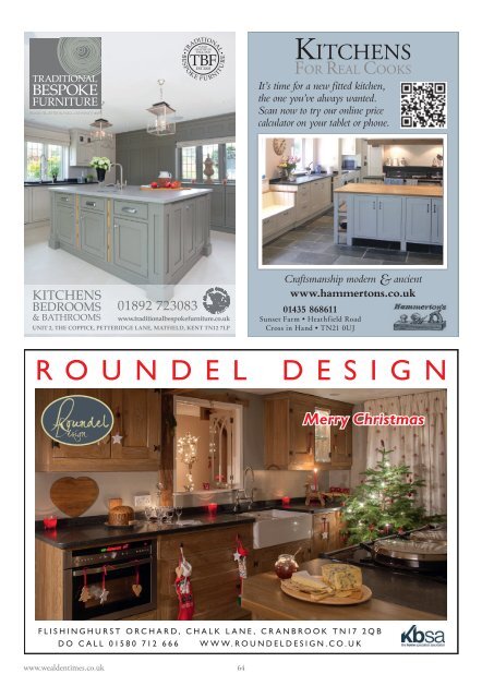 Wealden Times | WT166 | December 2015 | Interiors supplement inside