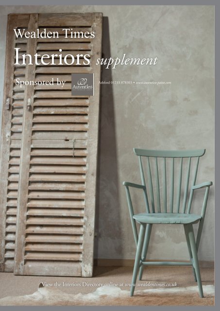 Wealden Times | WT166 | December 2015 | Interiors supplement inside