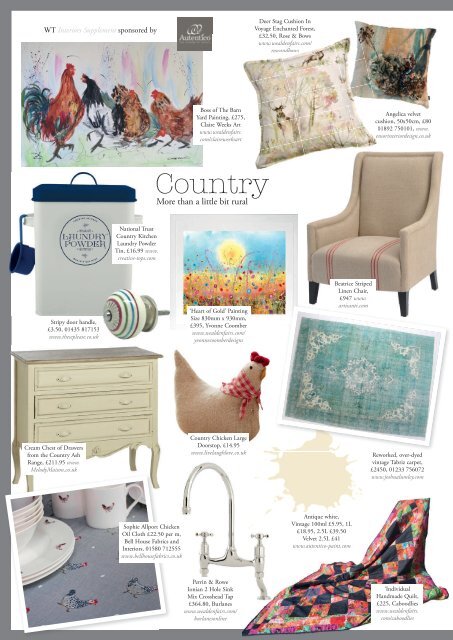 Wealden Times | WT166 | December 2015 | Interiors supplement inside