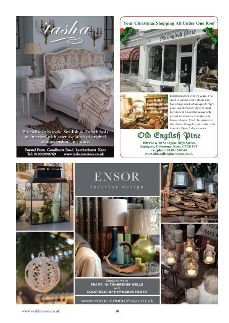 Wealden Times | WT166 | December 2015 | Interiors supplement inside