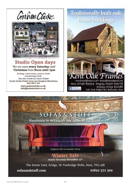 Wealden Times | WT166 | December 2015 | Interiors supplement inside
