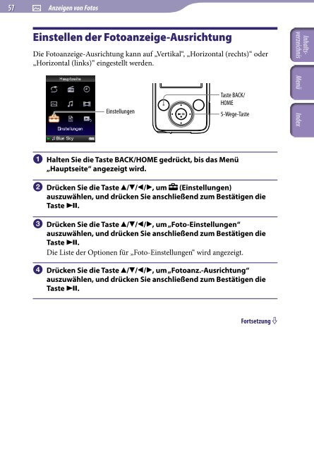 Sony NWZ-E438F - NWZ-E438F Istruzioni per l'uso Tedesco