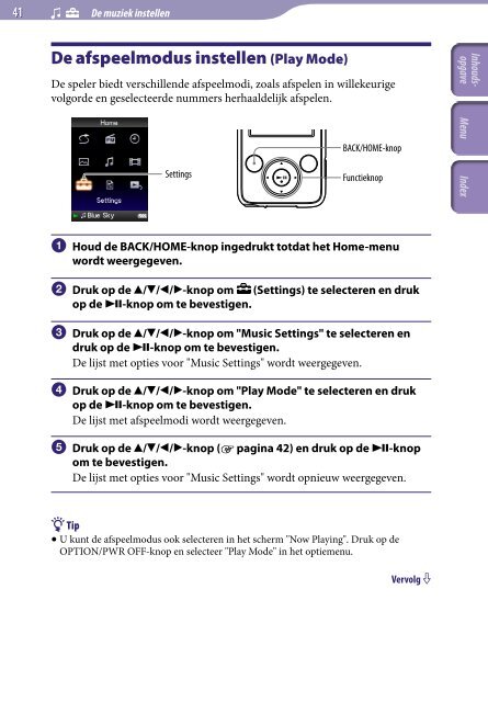 Sony NWZ-E438F - NWZ-E438F Istruzioni per l'uso Olandese