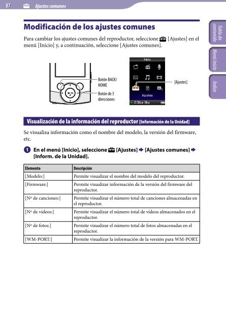 Sony NWZ-S544 - NWZ-S544 Istruzioni per l'uso Spagnolo