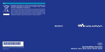 Sony NW-E015 - NW-E015 Istruzioni per l'uso Ungherese