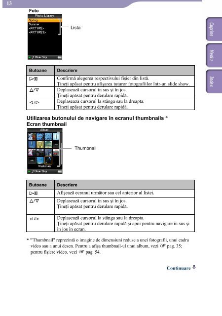 Sony NWZ-A815 - NWZ-A815 Istruzioni per l'uso Rumeno