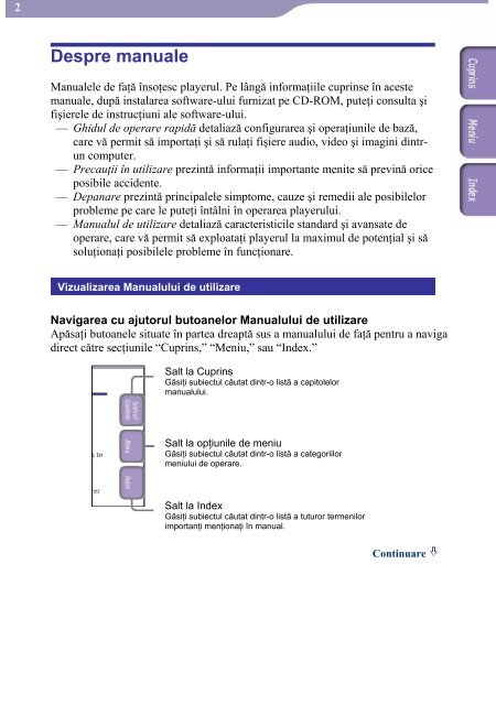 Sony NWZ-A815 - NWZ-A815 Istruzioni per l'uso Rumeno