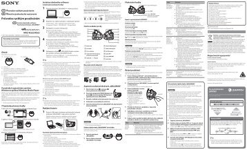 Sony NWZ-W263 - NWZ-W263 Guida di configurazione rapid Ceco