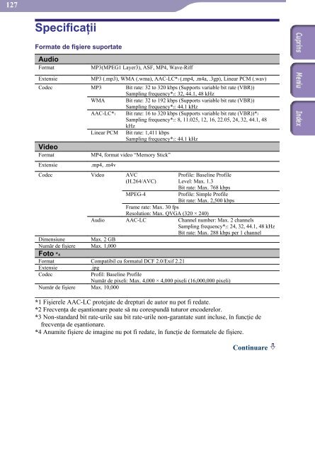 Sony NWZ-S516 - NWZ-S516 Istruzioni per l'uso Rumeno