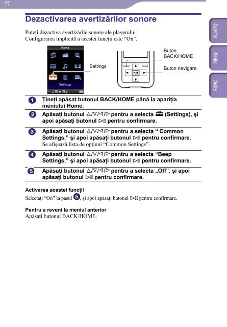 Sony NWZ-S516 - NWZ-S516 Istruzioni per l'uso Rumeno