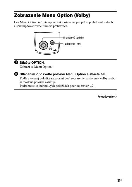 Sony NW-A1000 - NW-A1000 Istruzioni per l'uso Slovacco