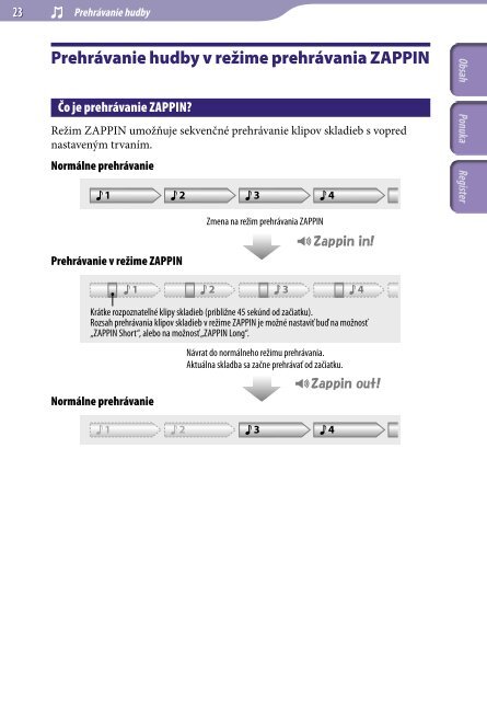 Sony NWZ-B142F - NWZ-B142F Istruzioni per l'uso Slovacco