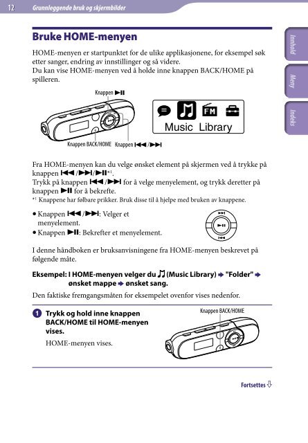 Sony NWZ-B142F - NWZ-B142F Istruzioni per l'uso Norvegese