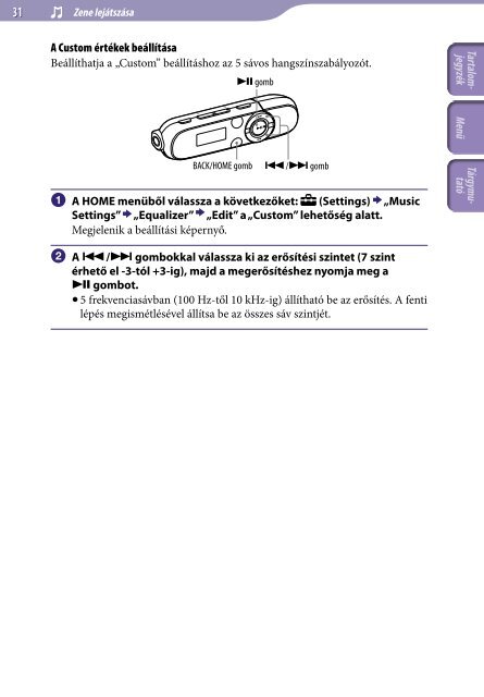 Sony NWZ-B142F - NWZ-B142F Istruzioni per l'uso Ungherese