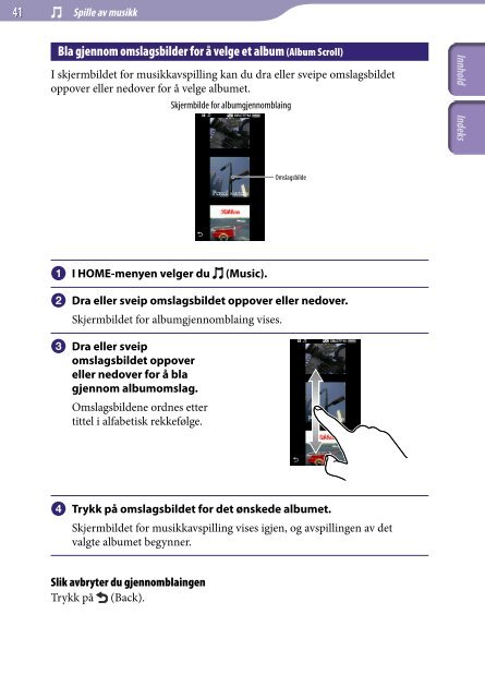 Sony NWZ-X1060 - NWZ-X1060 Istruzioni per l'uso Norvegese