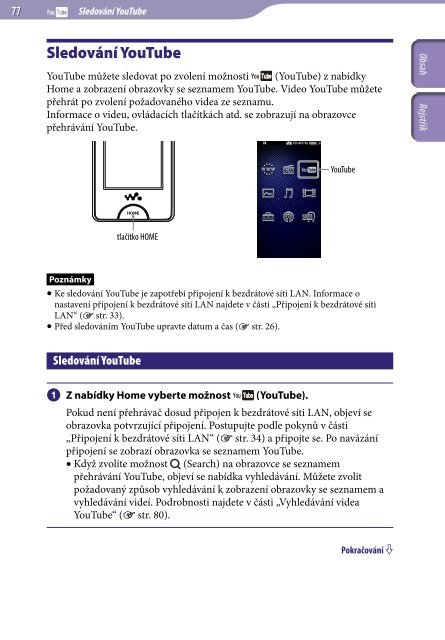 Sony NWZ-X1060 - NWZ-X1060 Istruzioni per l'uso Ceco