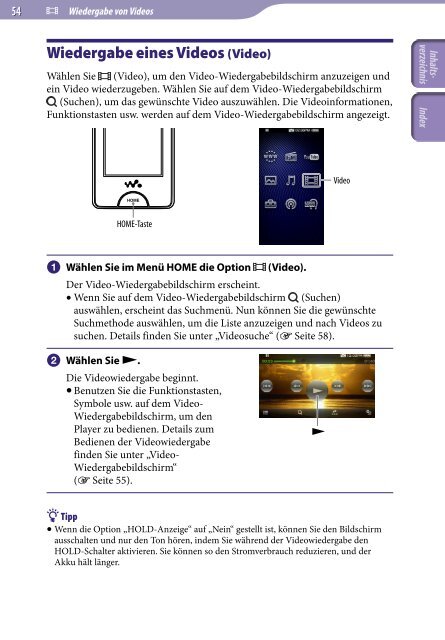 Sony NWZ-X1060 - NWZ-X1060 Istruzioni per l'uso Tedesco