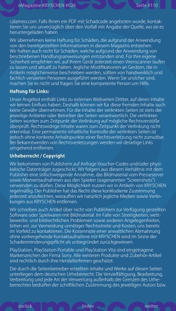 Inoffizielles PlayStation eMagazin KRYSCHEN #026