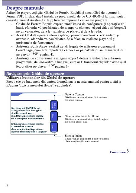 Sony NW-A808 - NW-A808 Istruzioni per l'uso Rumeno