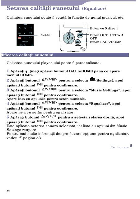 Sony NW-A808 - NW-A808 Istruzioni per l'uso Rumeno