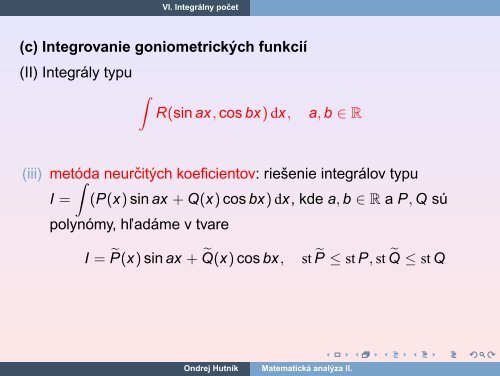 Matematická analýza II