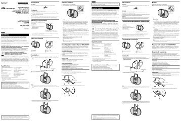Sony NWZ-E443K - NWZ-E443K Istruzioni per l'uso Inglese