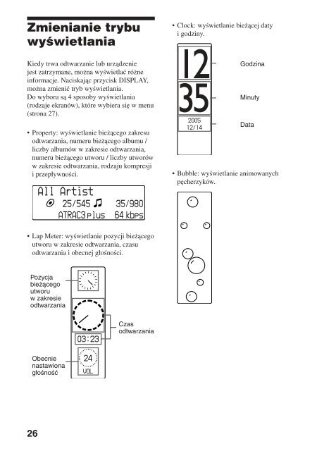 Sony NW-E405 - NW-E405 Istruzioni per l'uso Polacco