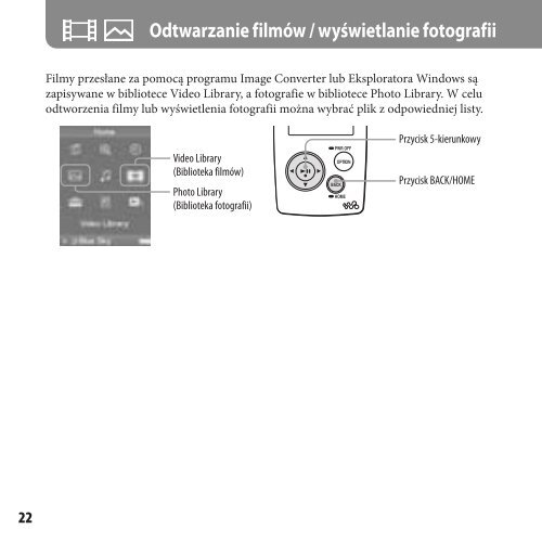 Sony NW-A805 - NW-A805 Istruzioni per l'uso Polacco