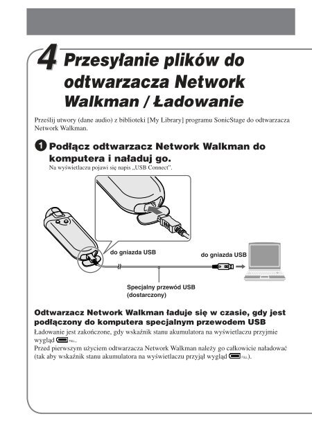 Sony NW-E407 - NW-E407 Istruzioni per l'uso Polacco